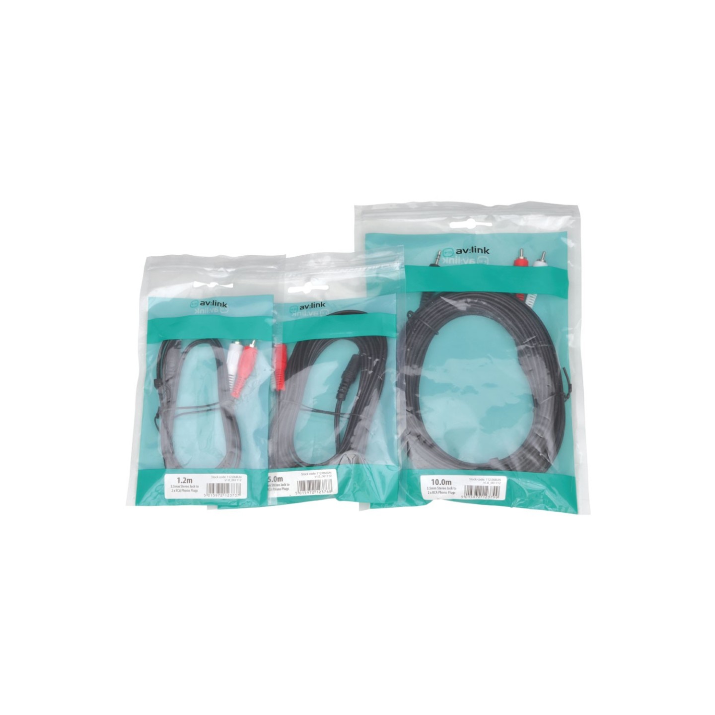 AV:link 3.5mm to 2RCA - 112.064UK - 1.2m — Buy in Cyprus with Fast Delivery