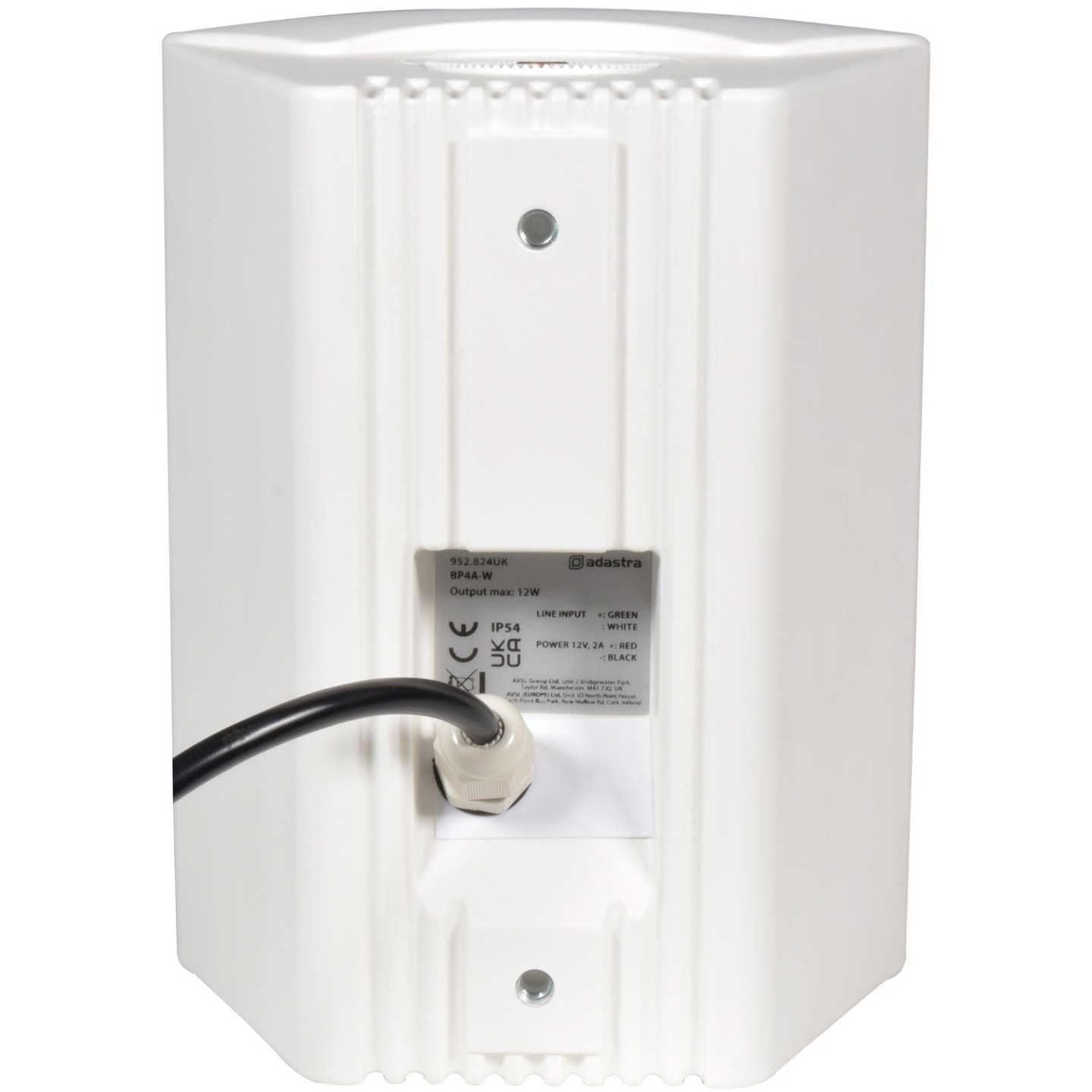 Adastra BPA Active 12V IP54 Weatherproof Speaker - 952.824UK - Active 12V IP54 Weatherproof Speaker