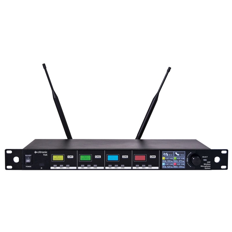 Buy Citronic - TU4-N - Quad True Diversity Multi-UHF Wireless Microphone System ... in Cyprus, Nicosia, Limassol, Larnaka, Pafos