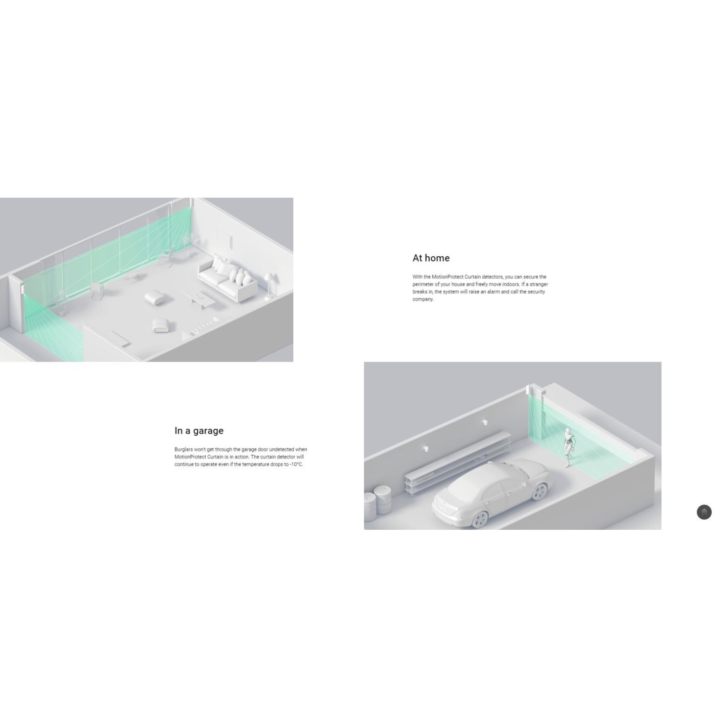 AJAX PIR MotionProtect Curtain White - White — Buy in Cyprus with Fast Delivery