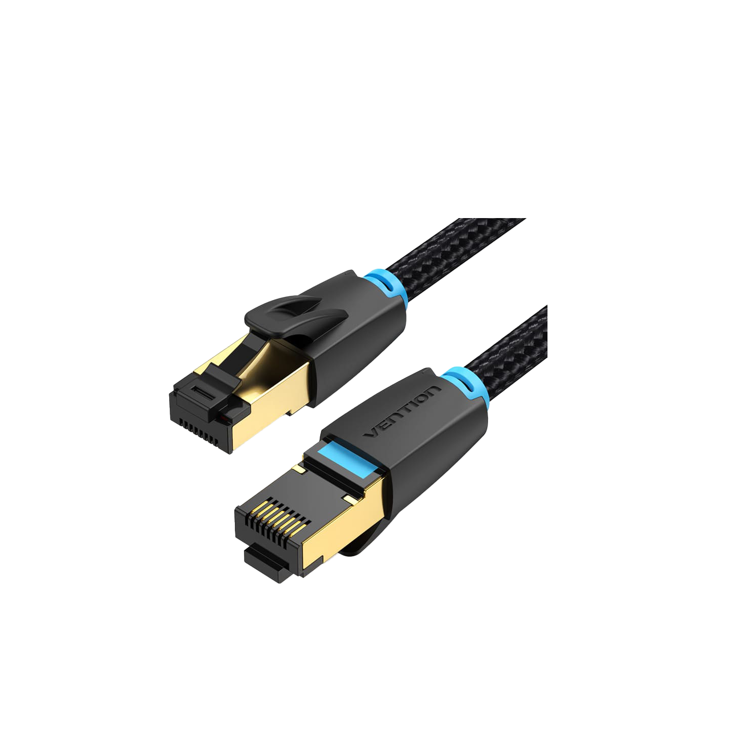 Vention Network Cable - IKGBG - CAT8 SFTP Braided 1.5m Black — Buy in Cyprus with Fast Delivery