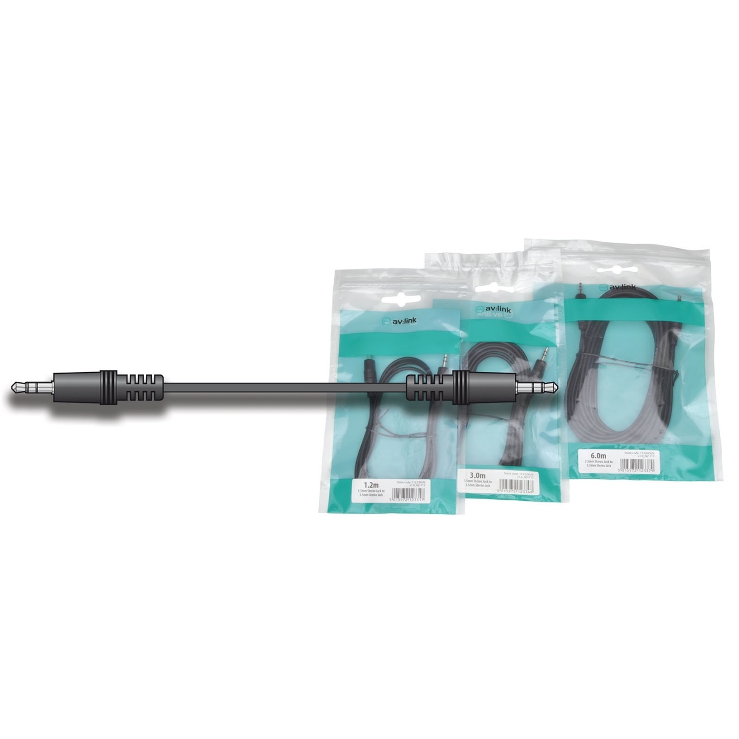 AV:link 3.5mm Stereo to 3.5mm Stereo - 112.036UK - 1.2m — Buy in Cyprus with Fast Delivery