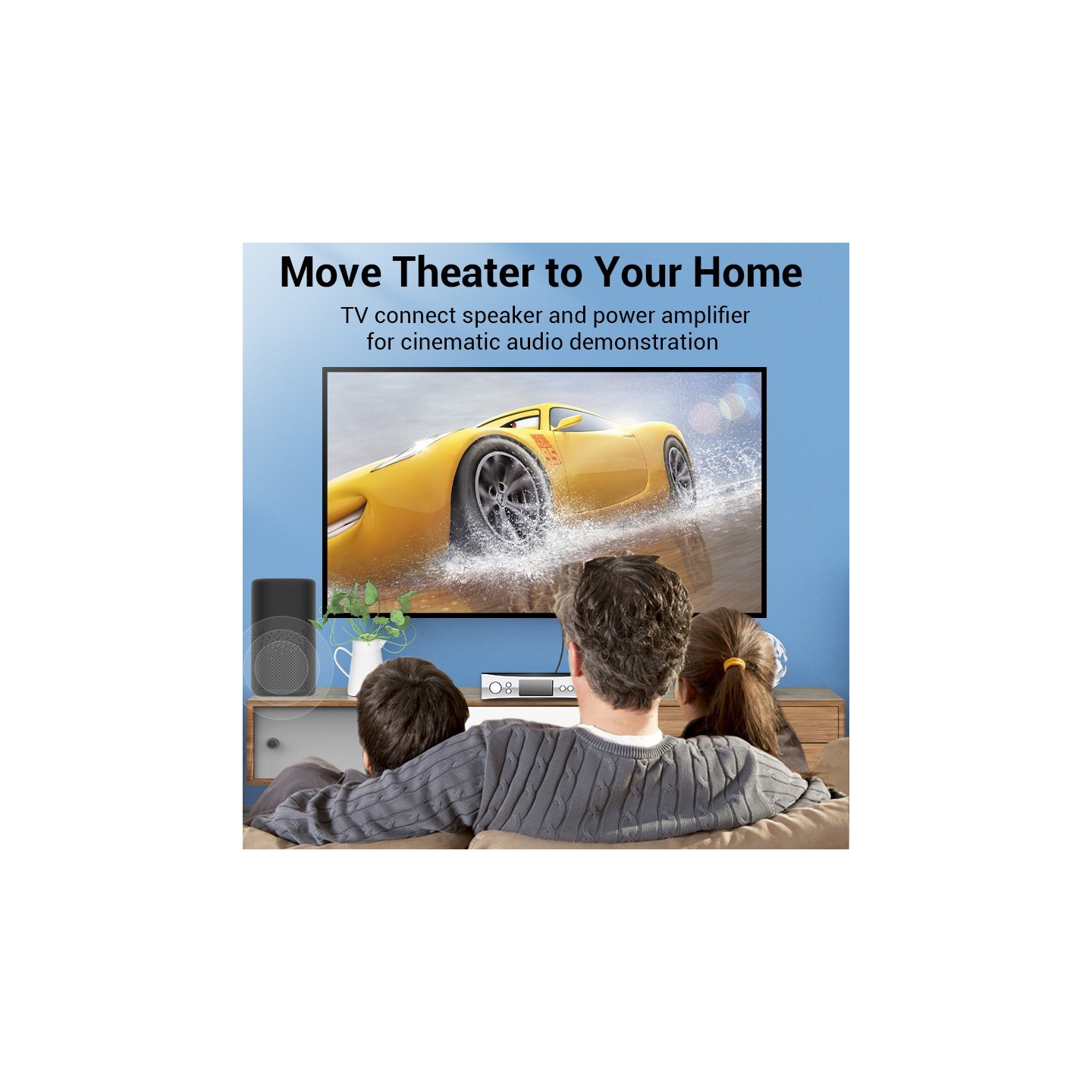 Vention Audio Optical Cable Aluminum - BAVHI - 3.0m Grey — Buy in Cyprus with Fast Delivery