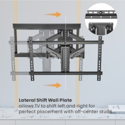 Buy Brateck TV Mount - LPA77-466 - 60x40 Turn 4-Arm 54cm Ext in Cyprus, Nicosia, Limassol, Larnaka, Pafos