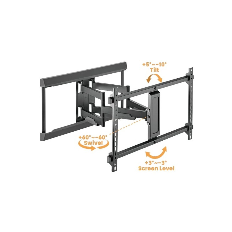 Buy Brateck TV Mount - LPA77-466 - 60x40 Turn 4-Arm 54cm Ext in Cyprus, Nicosia, Limassol, Larnaka, Pafos