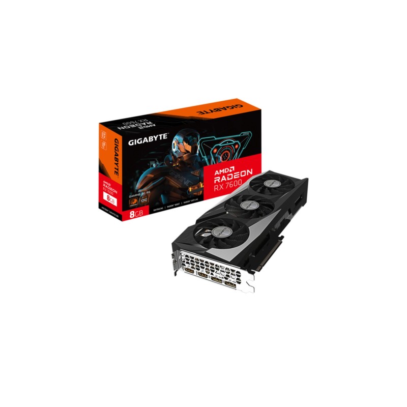 Gigabyte Radeon RX 7600 GAMING OC 8GB GDDR6 2755MHz WINDFORCE 3X RGB (Boxed) — Buy in Cyprus with Fast Delivery