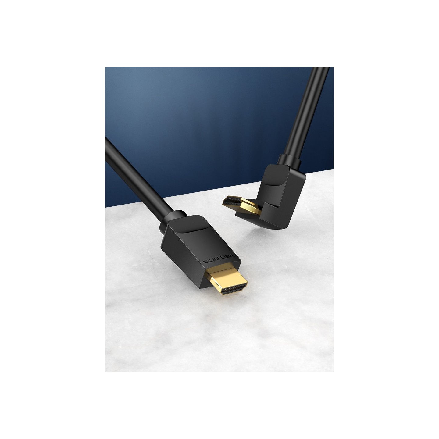 Vention HDMI Cable - AARBI - Right Angle 90 Degrees 3.0m — Buy in Cyprus with Fast Delivery