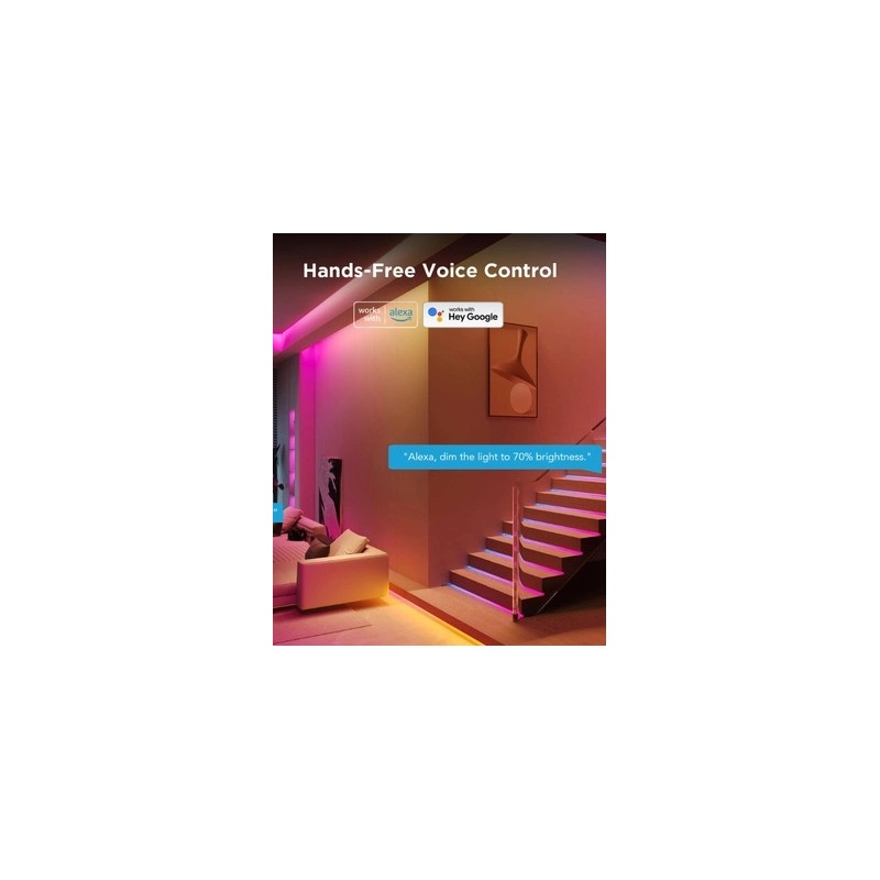 Buy Govee LED Light Strip RGBIC Smart WiFi & BT with Protective Coating 5m - H61... in Cyprus, Nicosia, Limassol, Larnaka, Pafos