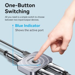 Buy Vention HDMI Switch - AKPH0 - 2-Port 8K 2.1 Bi-Directional Metal in Cyprus, Nicosia, Limassol, Larnaka, Pafos