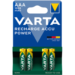 Buy Varta Rechargeable AAA Batteries - 1000mah 4pcs in Cyprus, Nicosia, Limassol, Larnaka, Pafos