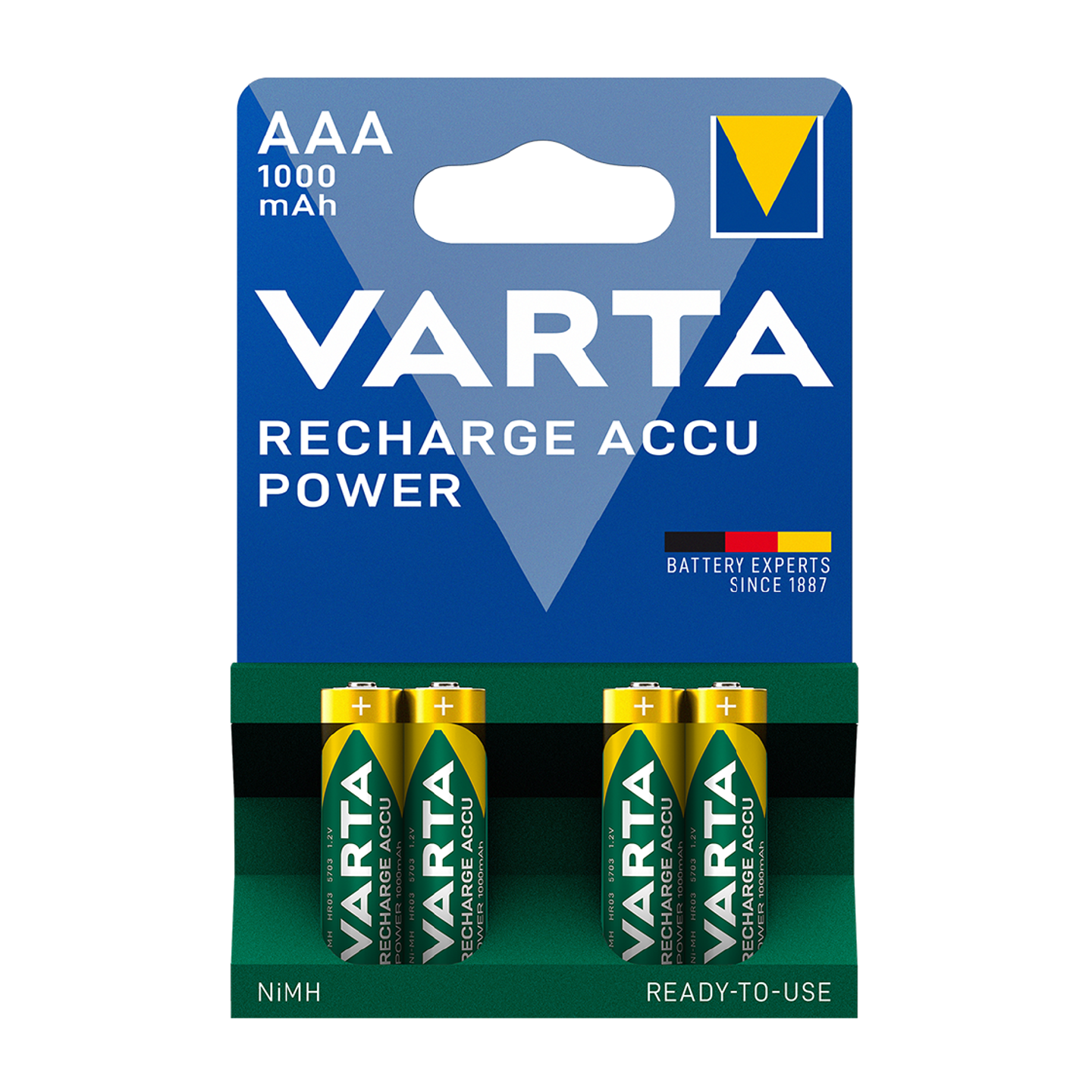Varta Rechargeable AAA Batteries - 1000mah 4pcs — Buy in Cyprus with Fast Delivery