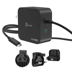 Buy j5create Charger - JUP25102V - Wall Travel 102W GaN 2xUSB-C + USB-C Cable in Cyprus, Nicosia, Limassol, Larnaka, Pafos
