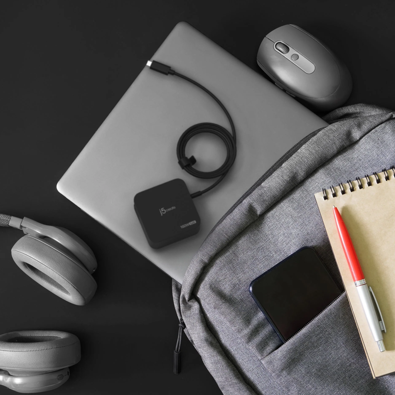 Buy j5create Charger - JUP25102V - Wall Travel 102W GaN 2xUSB-C + USB-C Cable in Cyprus, Nicosia, Limassol, Larnaka, Pafos