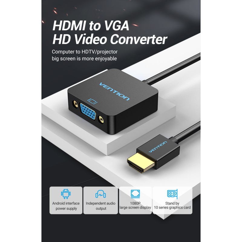 Buy Vention Converter - ACRBB - HDMI to VGA+Audio & USB Power in Cyprus, Nicosia, Limassol, Larnaka, Pafos