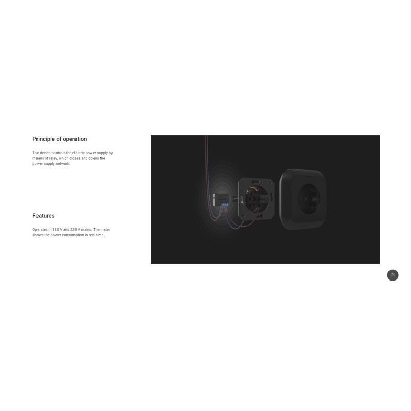 Buy AJAX WallSwitch - Black in Cyprus, Nicosia, Limassol, Larnaka, Pafos