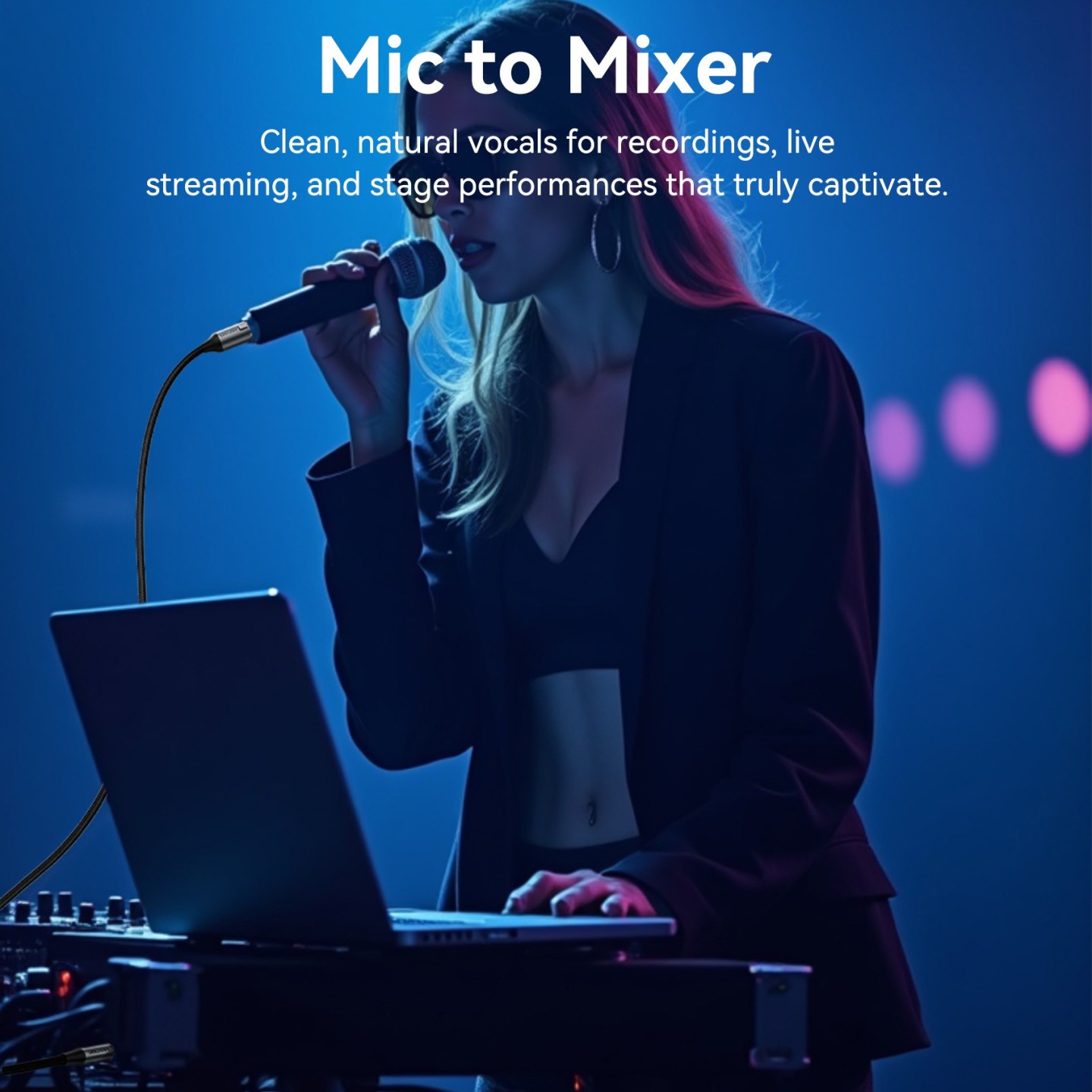 Vention AUDIO Cable - BKGHJ - 6.3mm to XLR M-F Cable Braided-Metal 5.0m — Buy in Cyprus with Fast Delivery