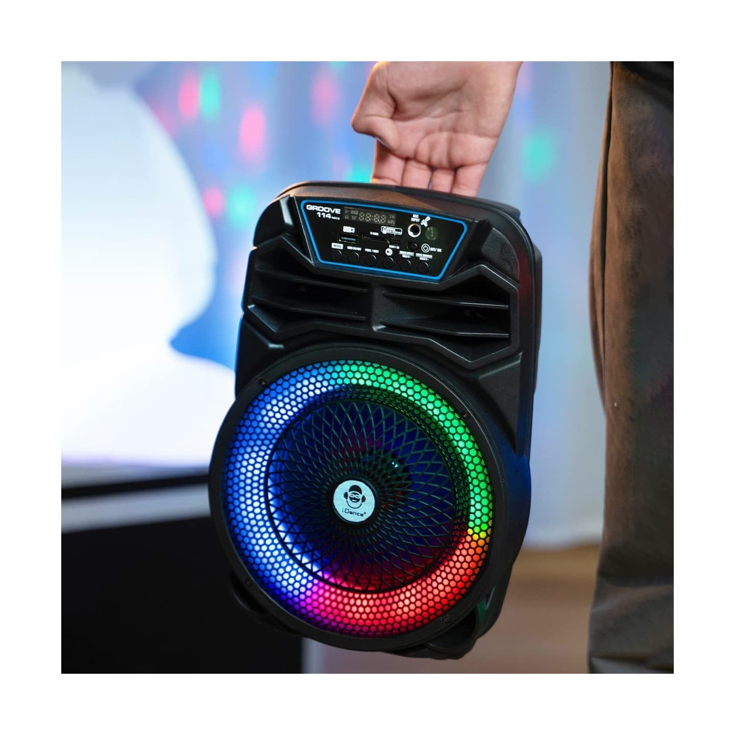 iDance Groove Karaoke Speaker - 114mk3 - with 1 Wired Mic BT & USB — Buy in Cyprus with Fast Delivery