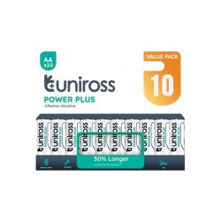 Buy Uniross Alkaline AA Power Plus Value Pack - 10 Pcs (New) in Cyprus, Nicosia, Limassol, Larnaka, Pafos