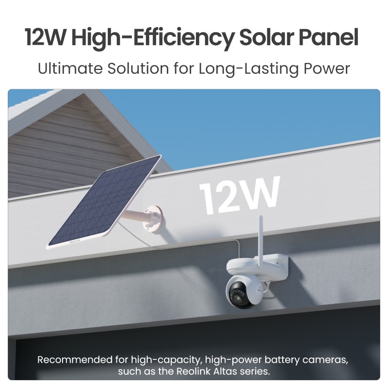 Buy Reolink BPS Solar Panel - 3 - for Reolink Battery Cameras White 12W (Type C) in Cyprus, Nicosia, Limassol, Larnaka, Pafos