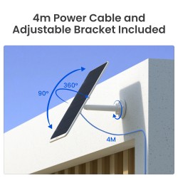 Buy Reolink BPS Solar Panel - 3 - for Reolink Battery Cameras White 12W (Type C) in Cyprus, Nicosia, Limassol, Larnaka, Pafos