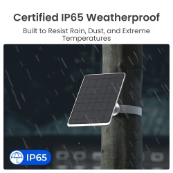 Buy Reolink BPS Solar Panel - 3 - for Reolink Battery Cameras White 12W (Type C) in Cyprus, Nicosia, Limassol, Larnaka, Pafos