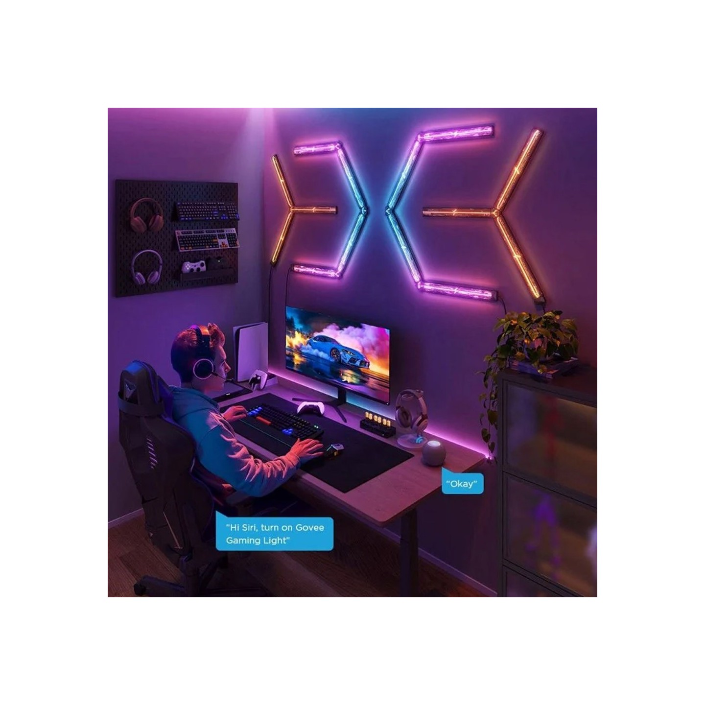 Govee Gaming Wall - H10630A5 - Expansion Kit — Buy in Cyprus with Fast Delivery