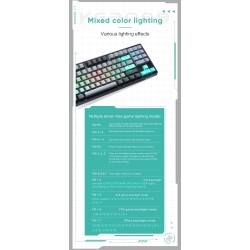 Buy Thunderobot Black Mechanical Gaming Keyboard - KG3089 - 89 Red Switch Keys in Cyprus, Nicosia, Limassol, Larnaka, Pafos