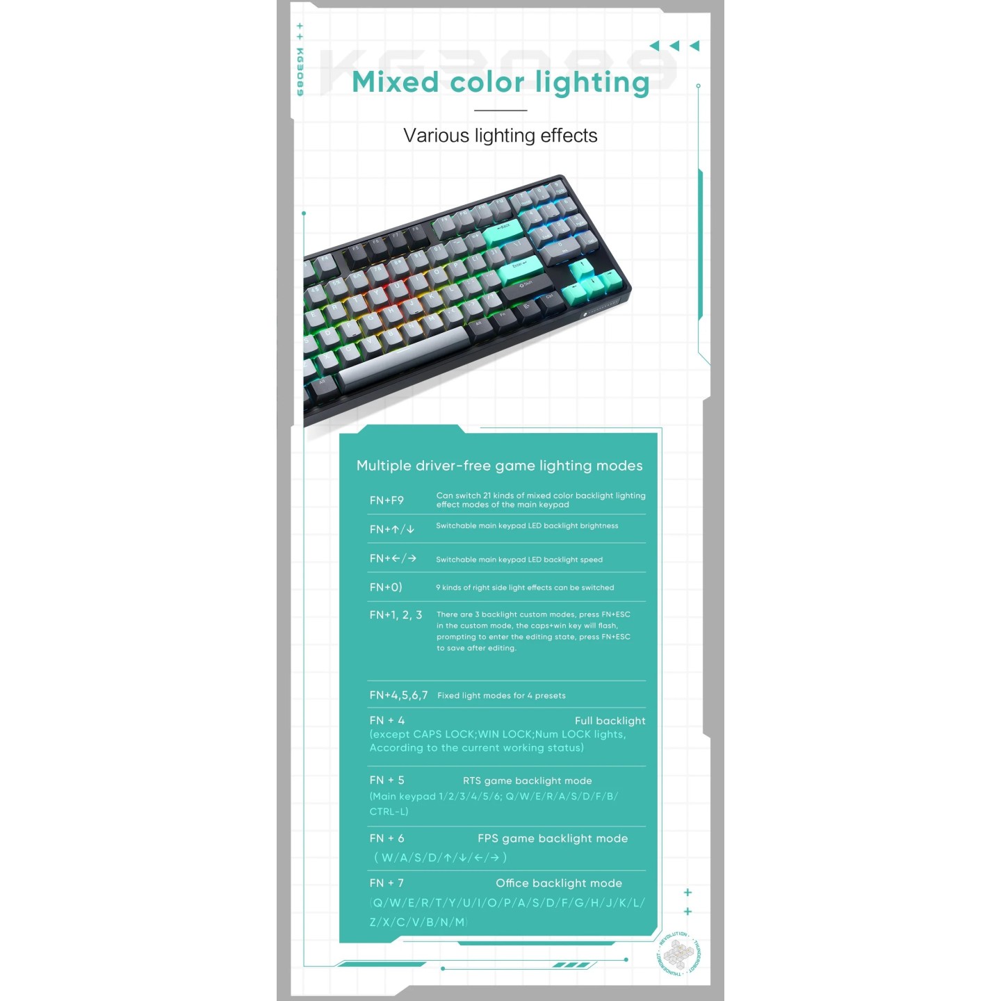 Thunderobot KG3089 89-Key Red Switch Mechanical Gaming Keyboard (Boxed) — Buy in Cyprus with Fast Delivery