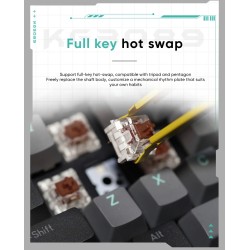 Buy Thunderobot Black Mechanical Gaming Keyboard - KG3089 - 89 Red Switch Keys in Cyprus, Nicosia, Limassol, Larnaka, Pafos