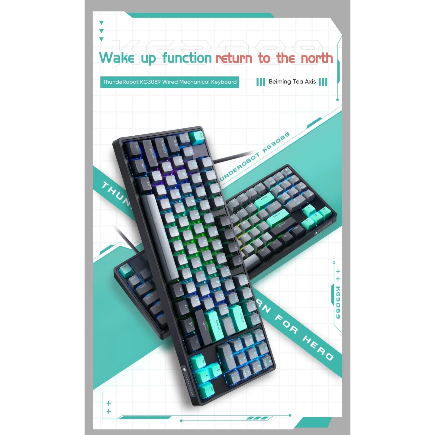 Thunderobot KG3089 89-Key Red Switch Mechanical Gaming Keyboard (Boxed) — Buy in Cyprus with Fast Delivery