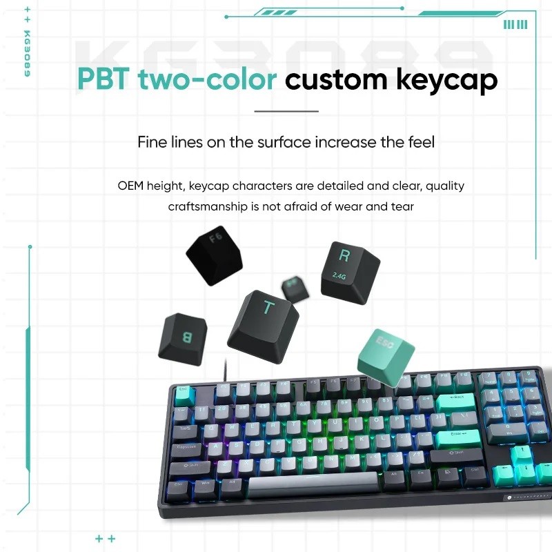 Buy Thunderobot Black Mechanical Gaming Keyboard - KG3089 - 89 Red Switch Keys in Cyprus, Nicosia, Limassol, Larnaka, Pafos