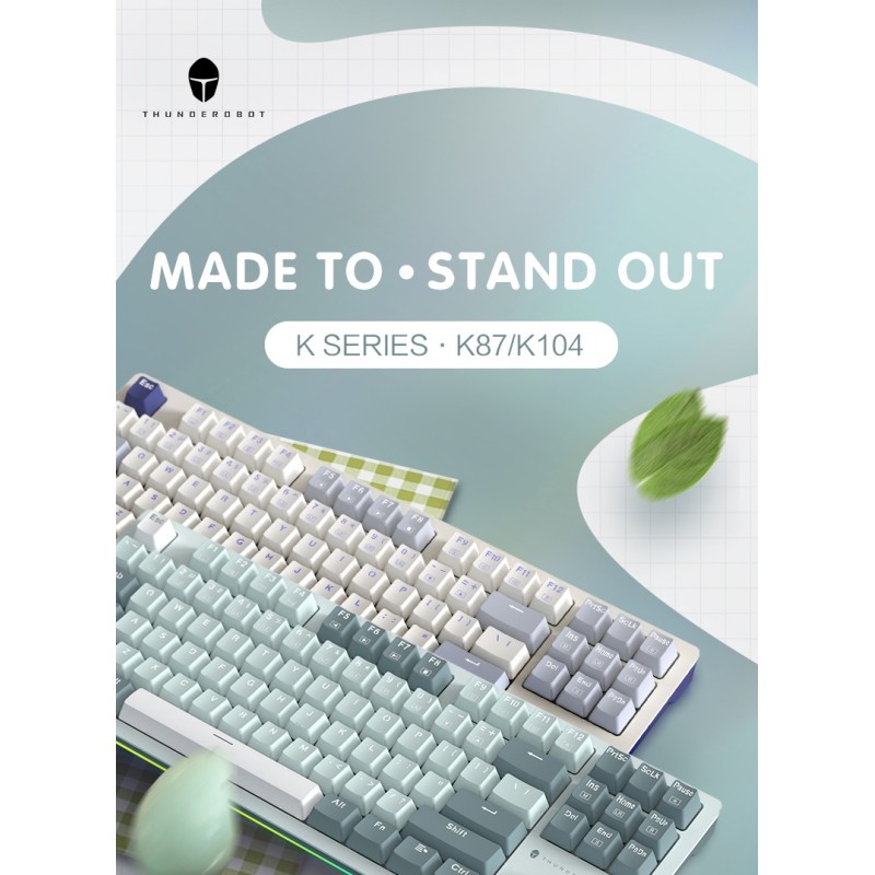 Thunderobot K104 104-Key Red Switch Mechanical Gaming Keyboard (Boxed) — Buy in Cyprus with Fast Delivery