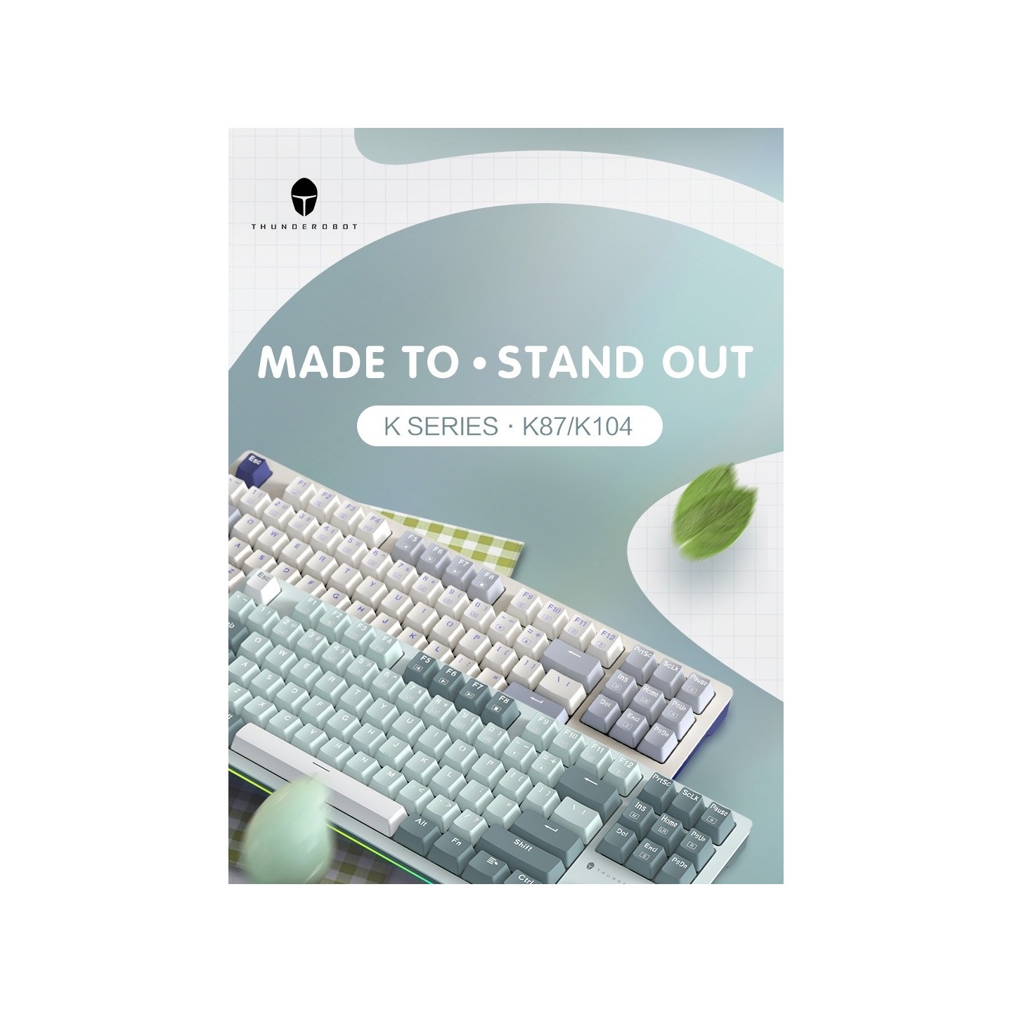 Thunderobot K104 104-Key Red Switch Mechanical Gaming Keyboard (Boxed) — Buy in Cyprus with Fast Delivery