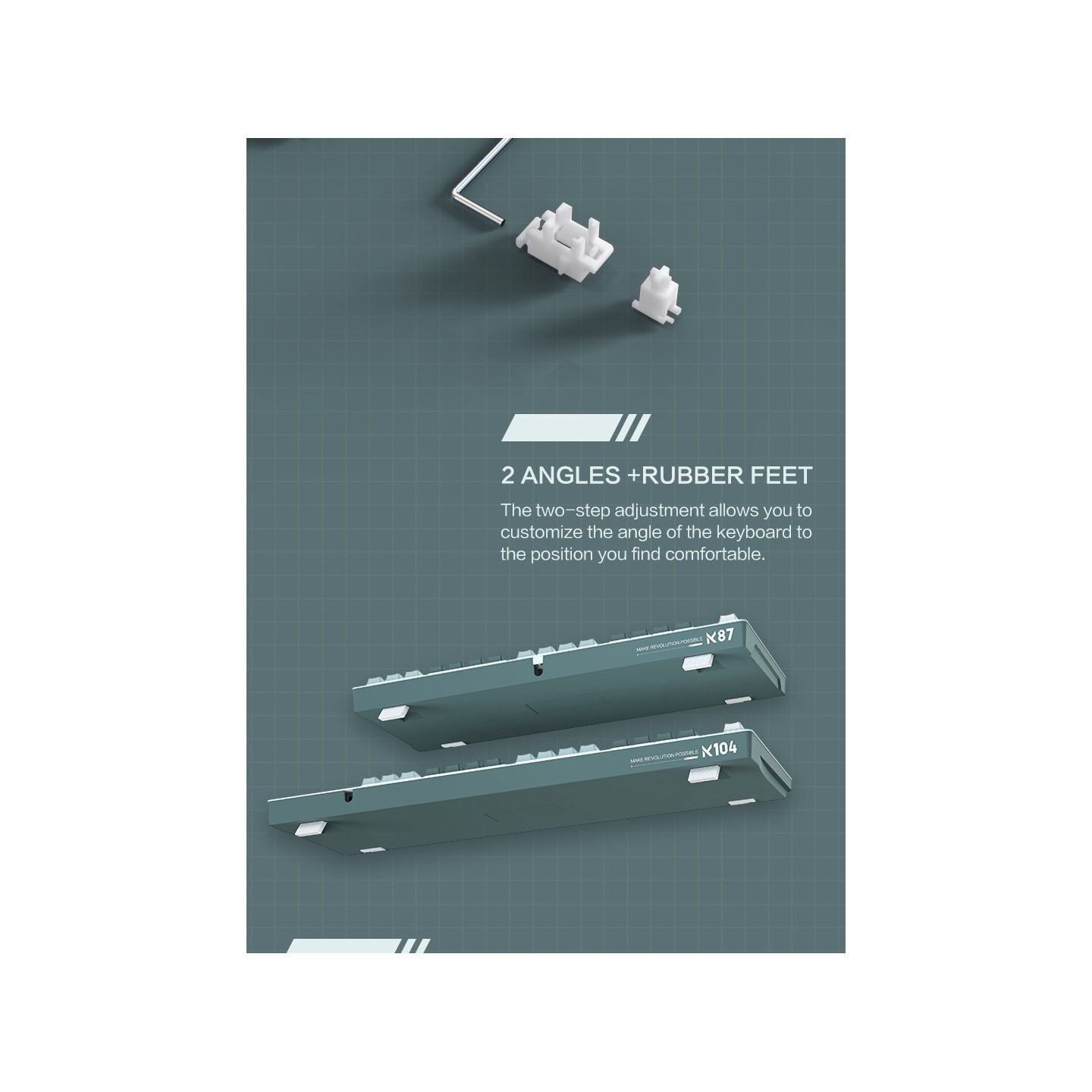 Thunderobot K104 104-Key Red Switch Mechanical Gaming Keyboard (Boxed) — Buy in Cyprus with Fast Delivery