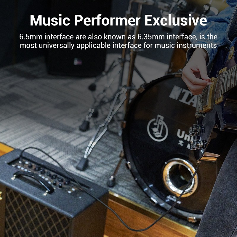 Buy Vention AUDIO 6.3mm M-M Braided Cable Aluminium 10.0m - BASHL - 6.3mm M-M Br... in Cyprus, Nicosia, Limassol, Larnaka, Pafos