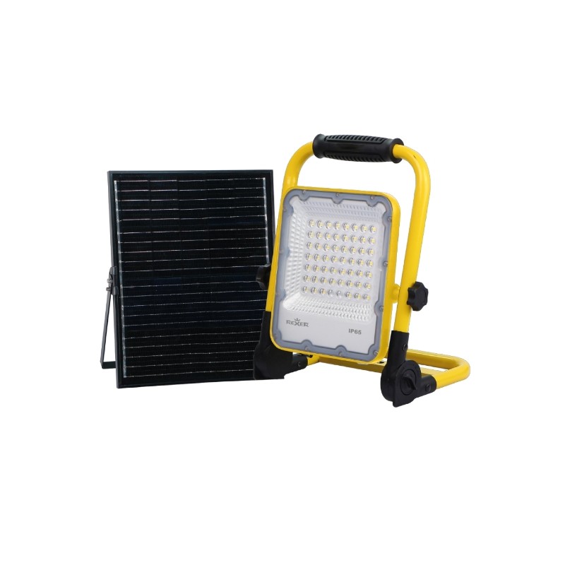 Buy Rexer Solar Work LED Portable Floodlight - Solar Panel & Battery, 1000lm in Cyprus, Nicosia, Limassol, Larnaka, Pafos