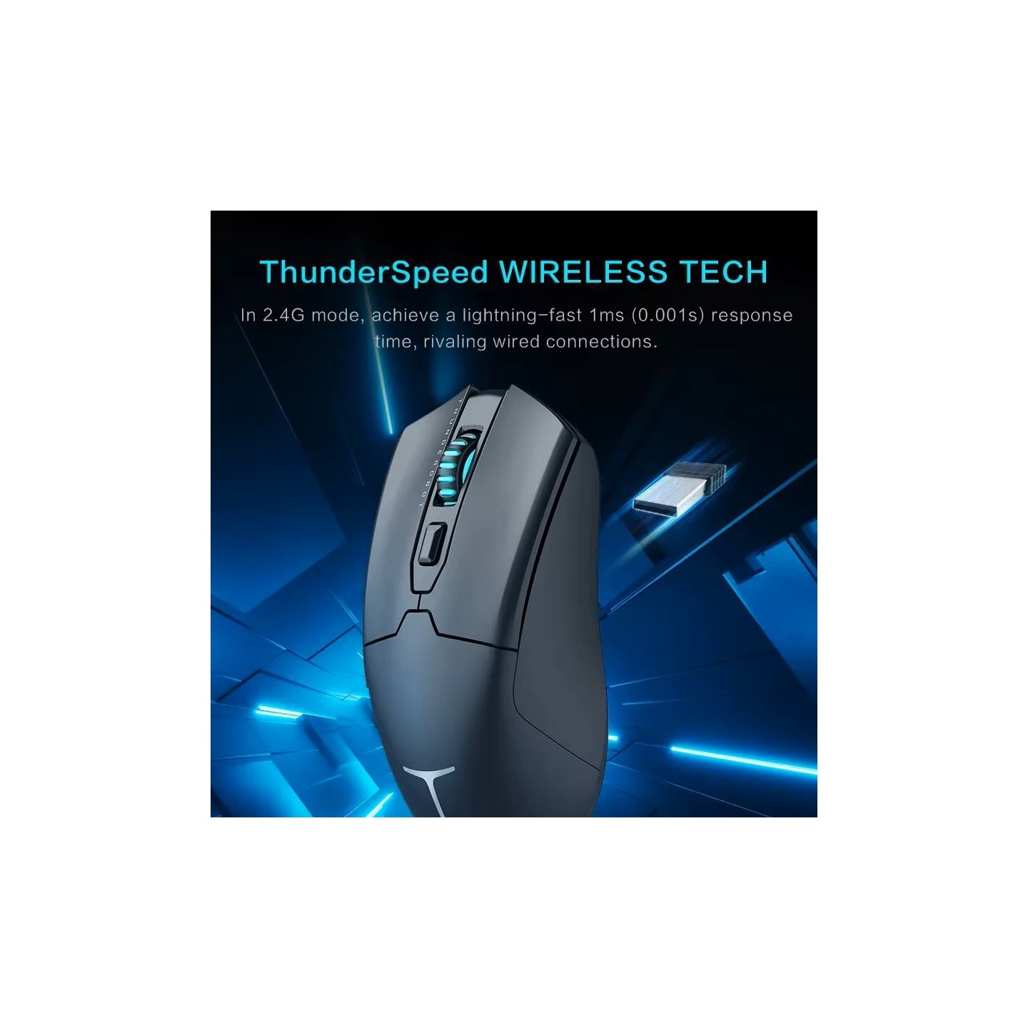 Thunderobot ML602 Wireless+BT Gaming Mouse Black (Boxed) — Buy in Cyprus with Fast Delivery