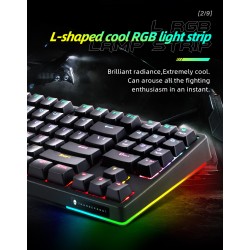 Thunderobot KG3089R Mechanical Gaming Keyboard - Black 89 Red Switch Keys (Boxed) — Buy in Cyprus with Fast Delivery