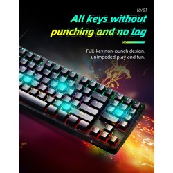 Thunderobot KG3089R Mechanical Gaming Keyboard - Black 89 Red Switch Keys (Boxed) — Buy in Cyprus with Fast Delivery
