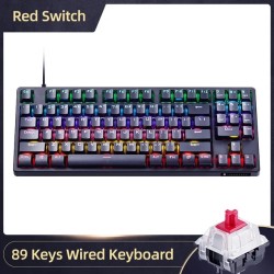 Thunderobot KG3089R Mechanical Gaming Keyboard - Black 89 Red Switch Keys (Boxed) — Buy in Cyprus with Fast Delivery