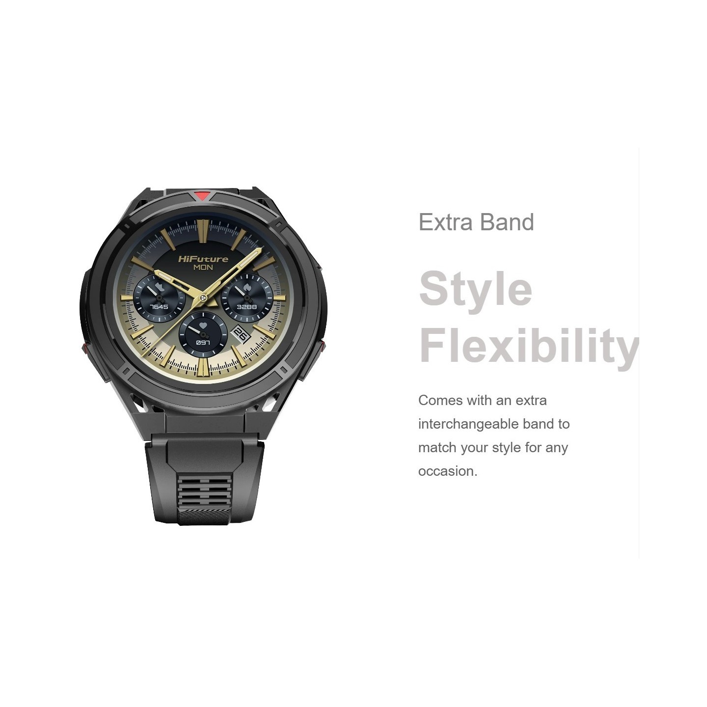 HiFuture Adventure GPS SmartWatch - ACTIVE Black Red — Buy in Cyprus with Fast Delivery