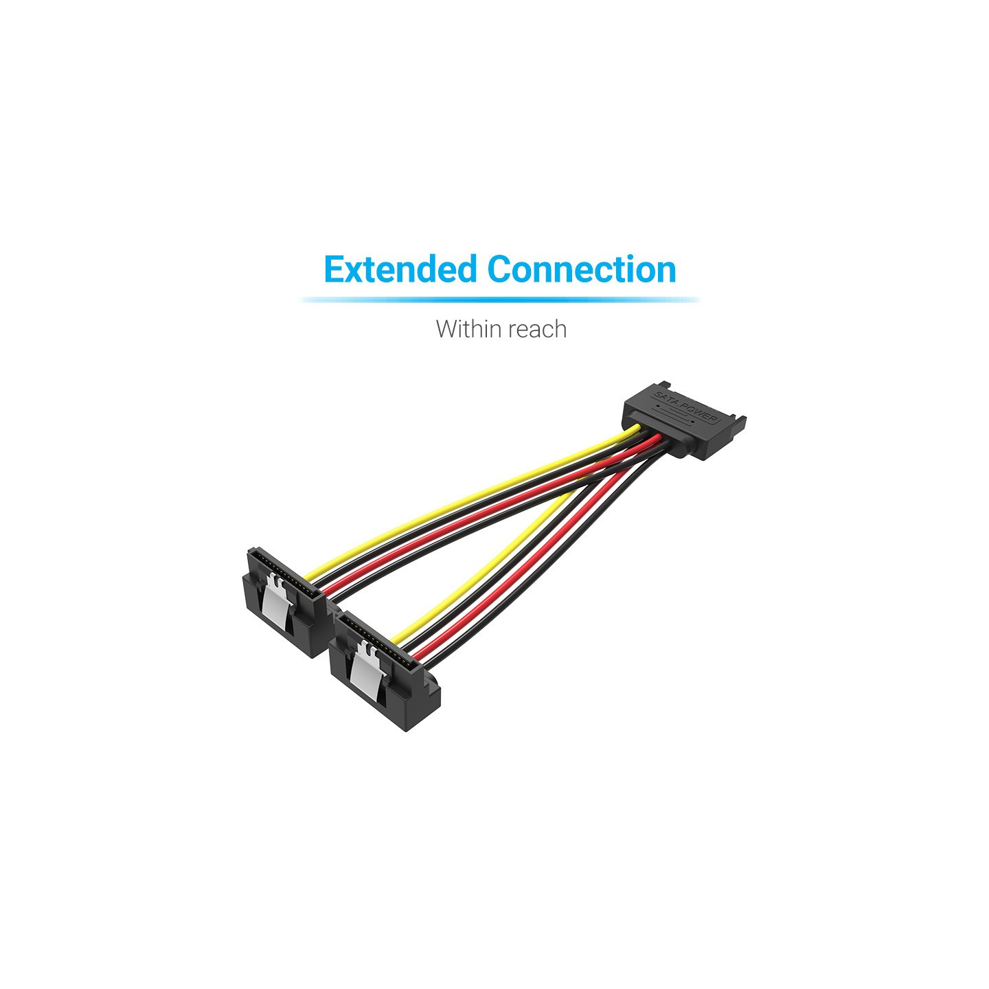 Vention IT Cable SATA 15P M to 2x15P F Power Splitter - KDBBB - 0.15m — Buy in Cyprus with Fast Delivery
