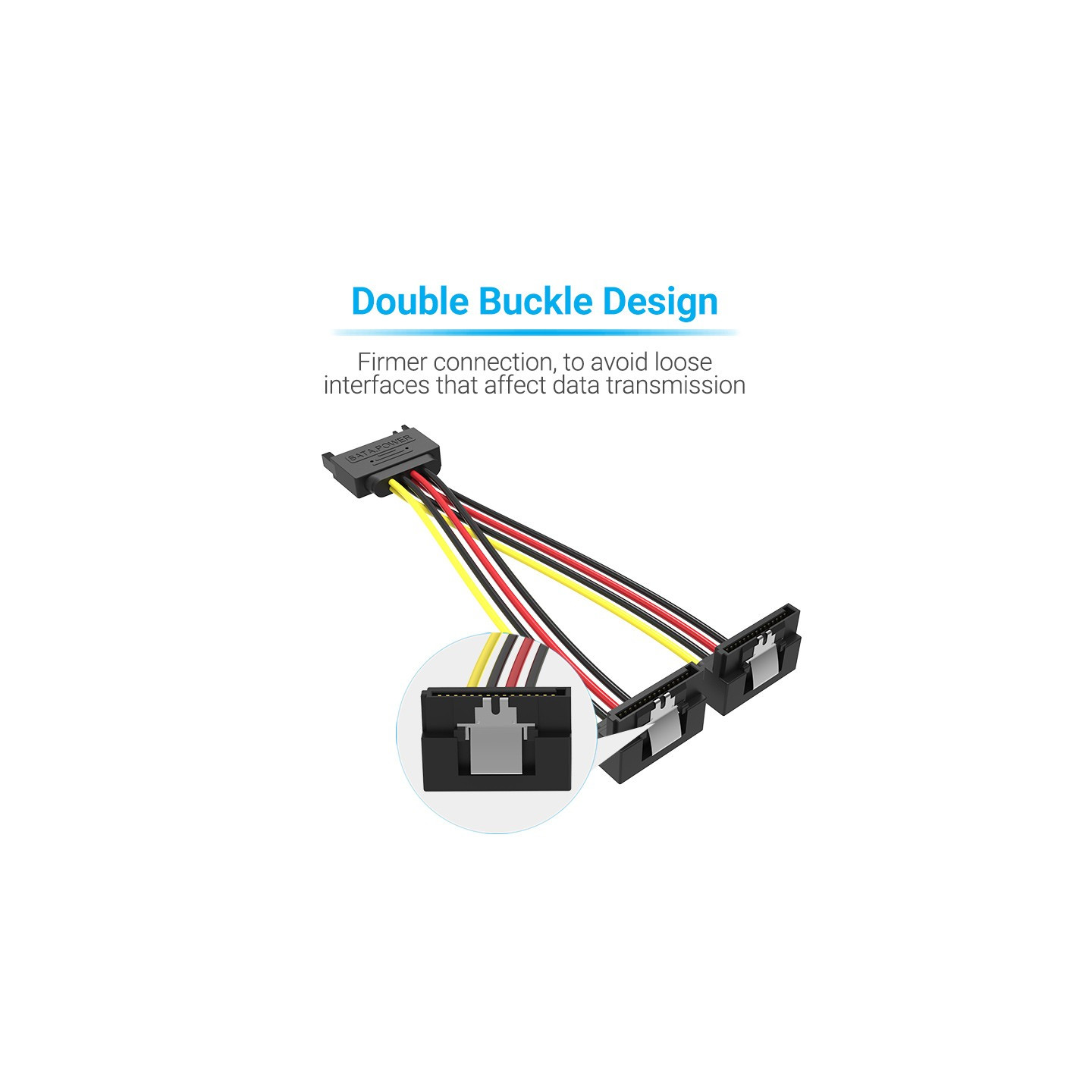 Vention IT Cable SATA 15P M to 2x15P F Power Splitter - KDBBB - 0.15m — Buy in Cyprus with Fast Delivery