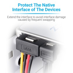 Buy Vention IT Cable SATA 15P M to 2x15P F Power Splitter - KDBBB - 0.15m in Cyprus, Nicosia, Limassol, Larnaka, Pafos