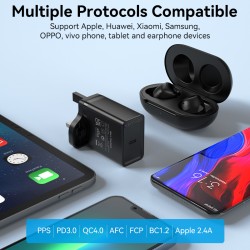 Buy Vention Charger Wall - FADB0-UK - 20W 1xUSBC Black in Cyprus, Nicosia, Limassol, Larnaka, Pafos