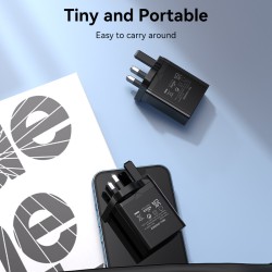 Buy Vention Charger Wall - FADB0-UK - 20W 1xUSBC Black in Cyprus, Nicosia, Limassol, Larnaka, Pafos