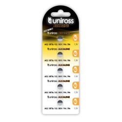 Buy Uniross LR59 Alkaline Coin Battery (5pack) - LR726 AG2 - LR59, Alkaline Coin... in Cyprus, Nicosia, Limassol, Larnaka, Pafos