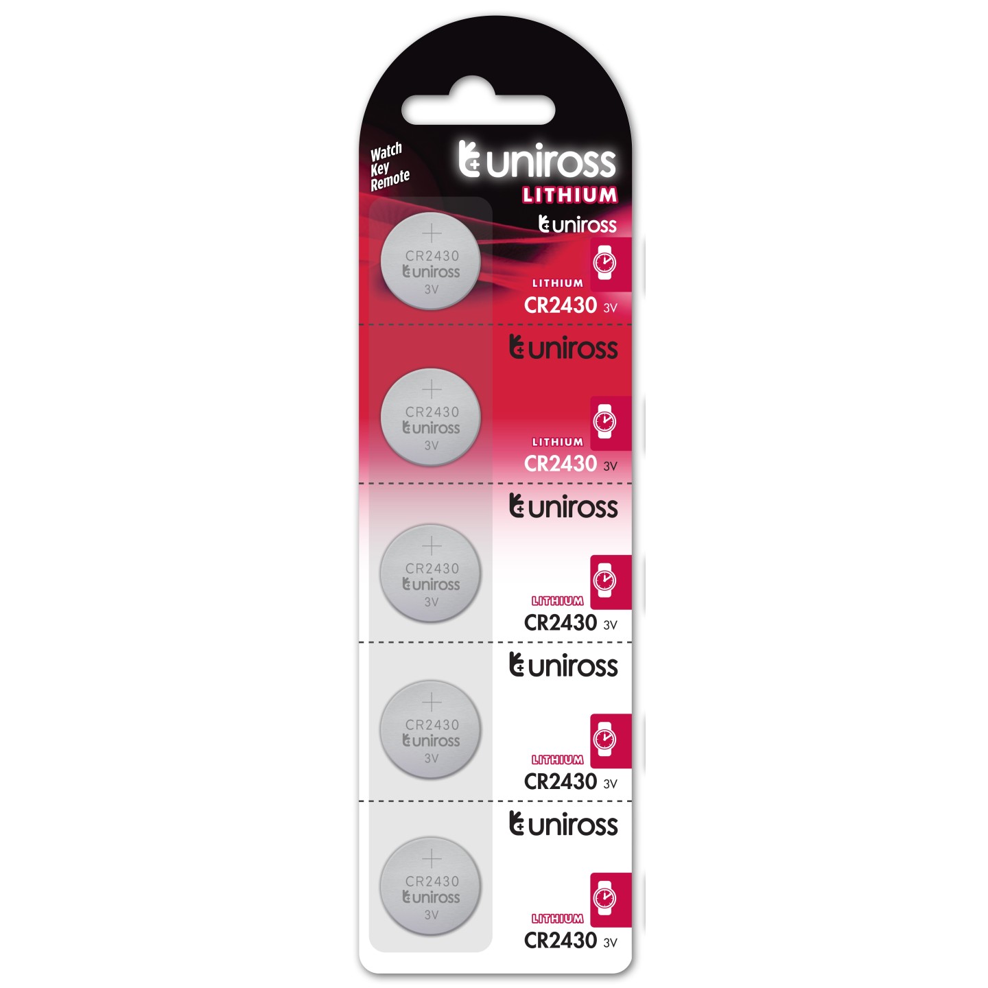 Uniross Button Cell Lithium Battery - CR2430 - (5pack) — Buy in Cyprus with Fast Delivery