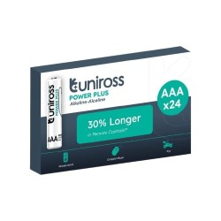 Buy Uniross Alkaline AAA Power Plus - Box of 24 Pcs in Cyprus, Nicosia, Limassol, Larnaka, Pafos