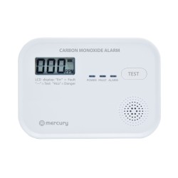 Buy Mercury COD-218A Standalone Carbon Monoxide Alarm with LCD Display showing C... in Cyprus, Nicosia, Limassol, Larnaka, Pafos